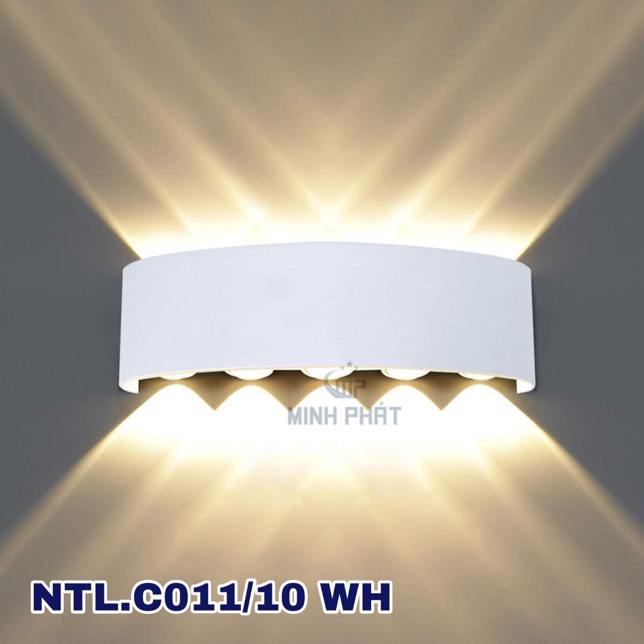 Đèn ngoài trời trắng LED 5 bóng NTL.C011/10 WH