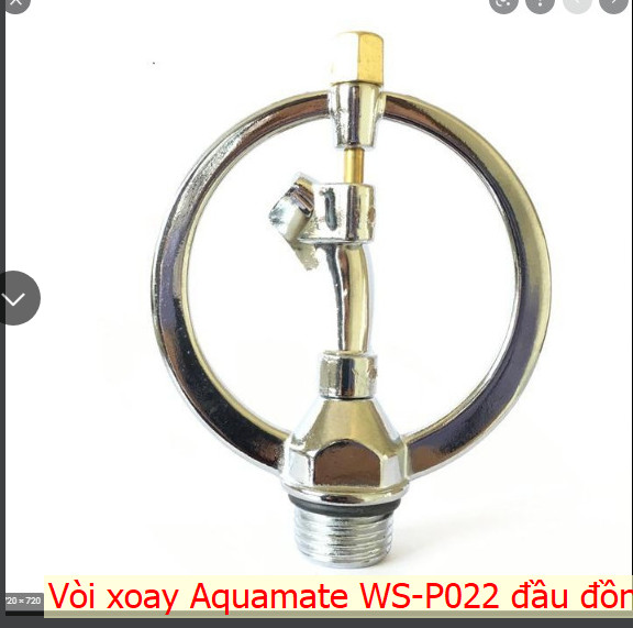 Vòi xoay Aquamate WS-P022 đầu đồng 