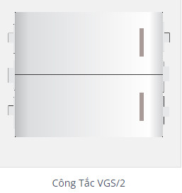 Vages công tắc kép 1 chiều VGS/2