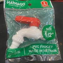 Vòi gạt nhựa Hathaco - tay đỏ